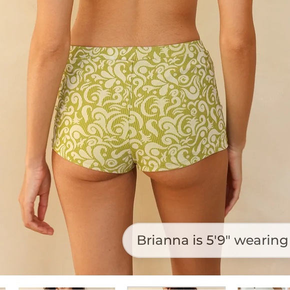 Dippin' Daisy's Yellow Cream Plaid bralette Top & Boyshorts Bikini Set - Picture 4 of 4